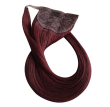 Load image into Gallery viewer, Clip-In Ponytail Hair Extensions Red Wine (#99j)