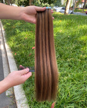 Load image into Gallery viewer, Tape Ins Human Hair Extensions - Toasted Almond (#4/6)