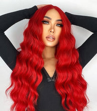 Load image into Gallery viewer, Tape hair extensions On Fire ( Red)