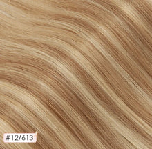 Load image into Gallery viewer, 8 Piece Clip-In Human Hair Extensions 100g - 150g (#12/613)