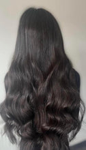 Load image into Gallery viewer, 8 Piece Clip-In Human Hair Extensions 100g-150g midnight natural black (#1b)
