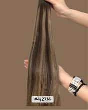 Load image into Gallery viewer, Invisible Tape Hair Extensions (#4-27-4) American Espresso