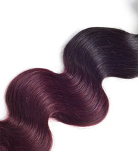 Load image into Gallery viewer, Ombré ombre black ( #1b /burgundy)