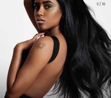 Load image into Gallery viewer, 8 Piece Clip-In Human Hair Extensions 100g-150g Black Licorice (#1)