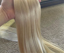 Load image into Gallery viewer, Weft hair extensions Powdered Sugar (#60)