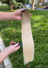 Load image into Gallery viewer, Tape Ins Human Hair Extensions ombré - Chia Latte (#8/60A)
