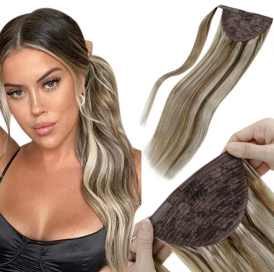 Clip-In Ponytail Hair Extensions Snickerdoodle (#8/60)