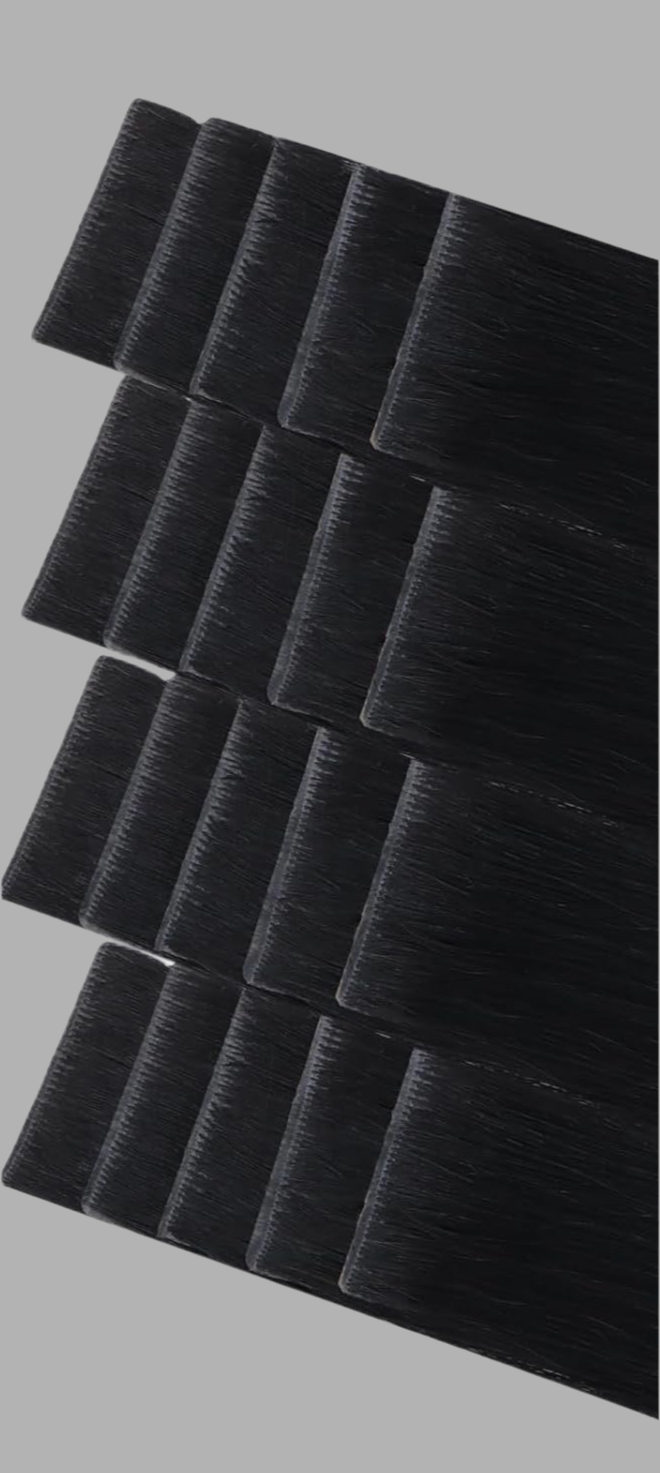 Invisible Tape  Hair Extensions Black Licorice (#1)