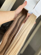 Load image into Gallery viewer, ⭐️NEW ⭐️Tape Ins Human Hair Extensions - #(4-27-4) American Espresso
