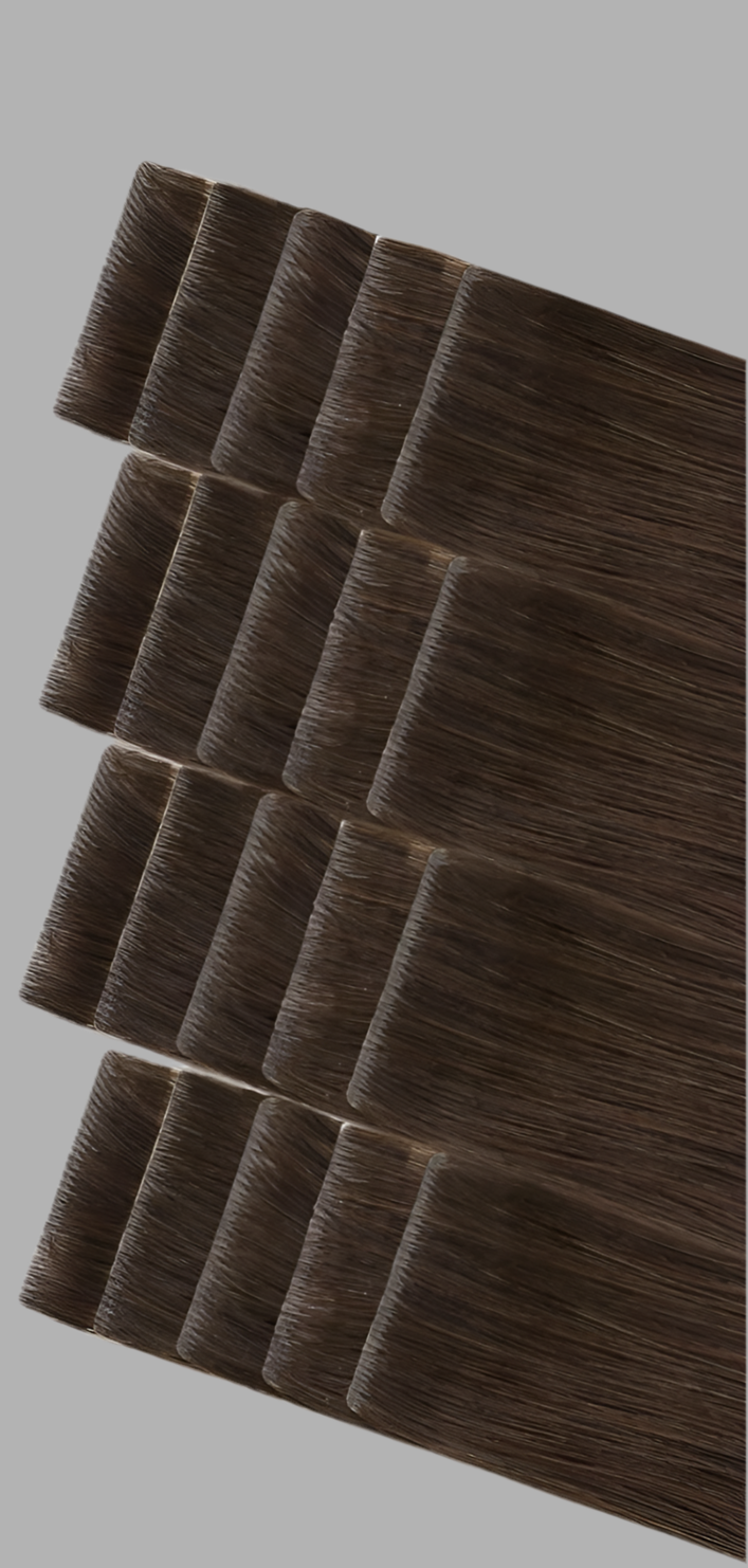 Invisible Tape Hair Extensions Cherry Cola (#4A)