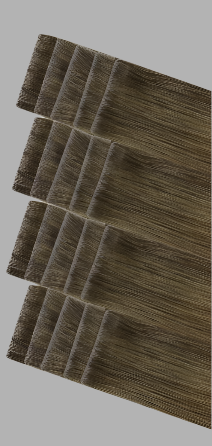 Invisible Tape Hair Extensions Chocolate CheeseCake(#3-#8-#613)