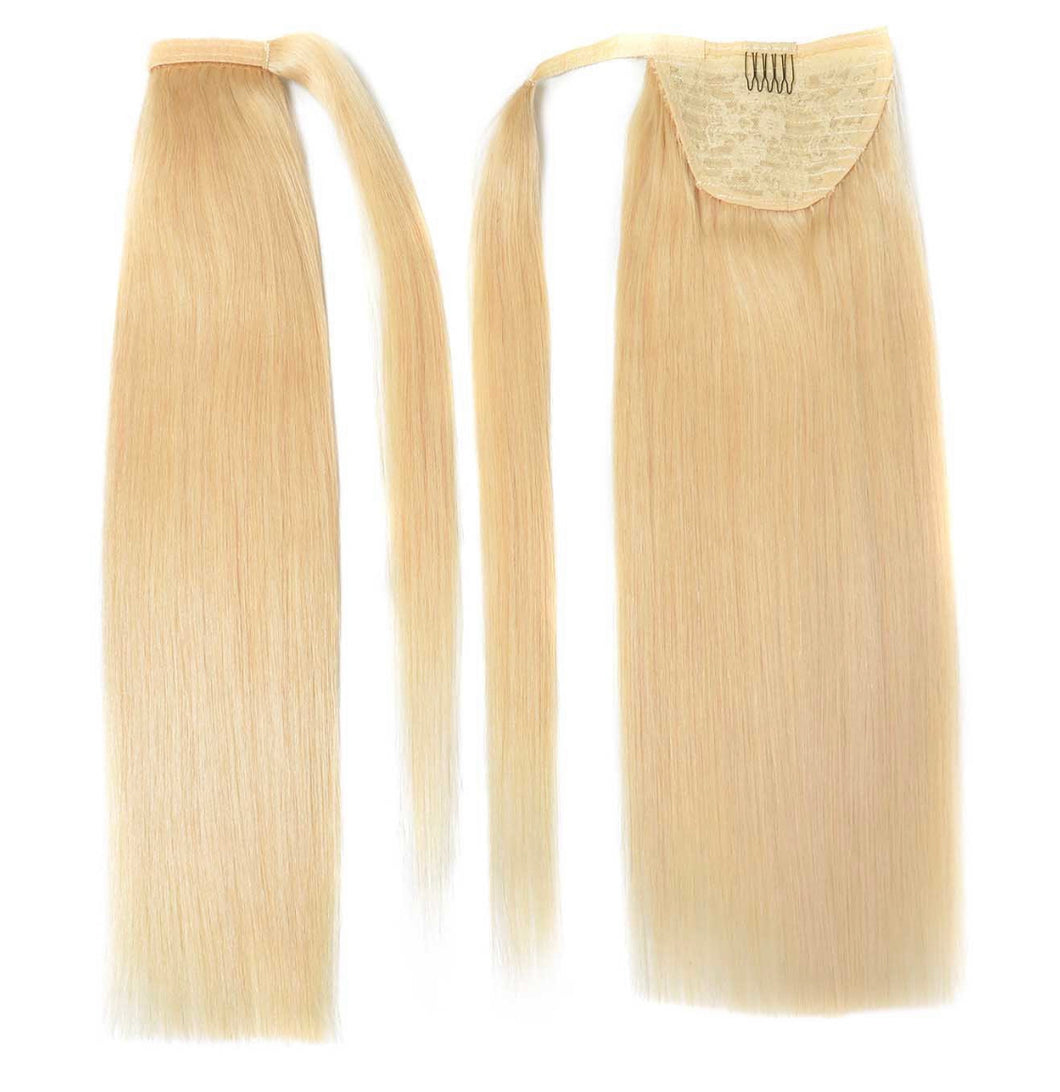 Clip-In Ponytail Hair Extensions Beachy Blonde (#613)