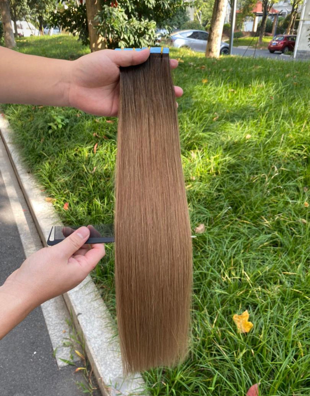 Tape Ins Hair Extensions - Toasted Almond (#2/8)