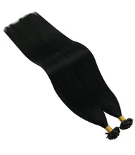 Load image into Gallery viewer, Keratin U Tip Hair Extensions Black Licorice (#1)
