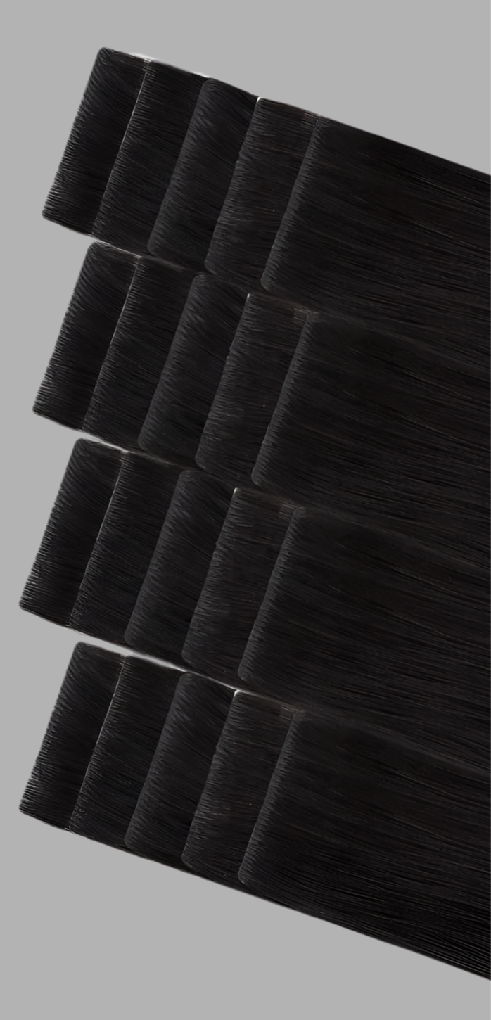 Invisible Tape Hair Extensions Midnight (#1B)