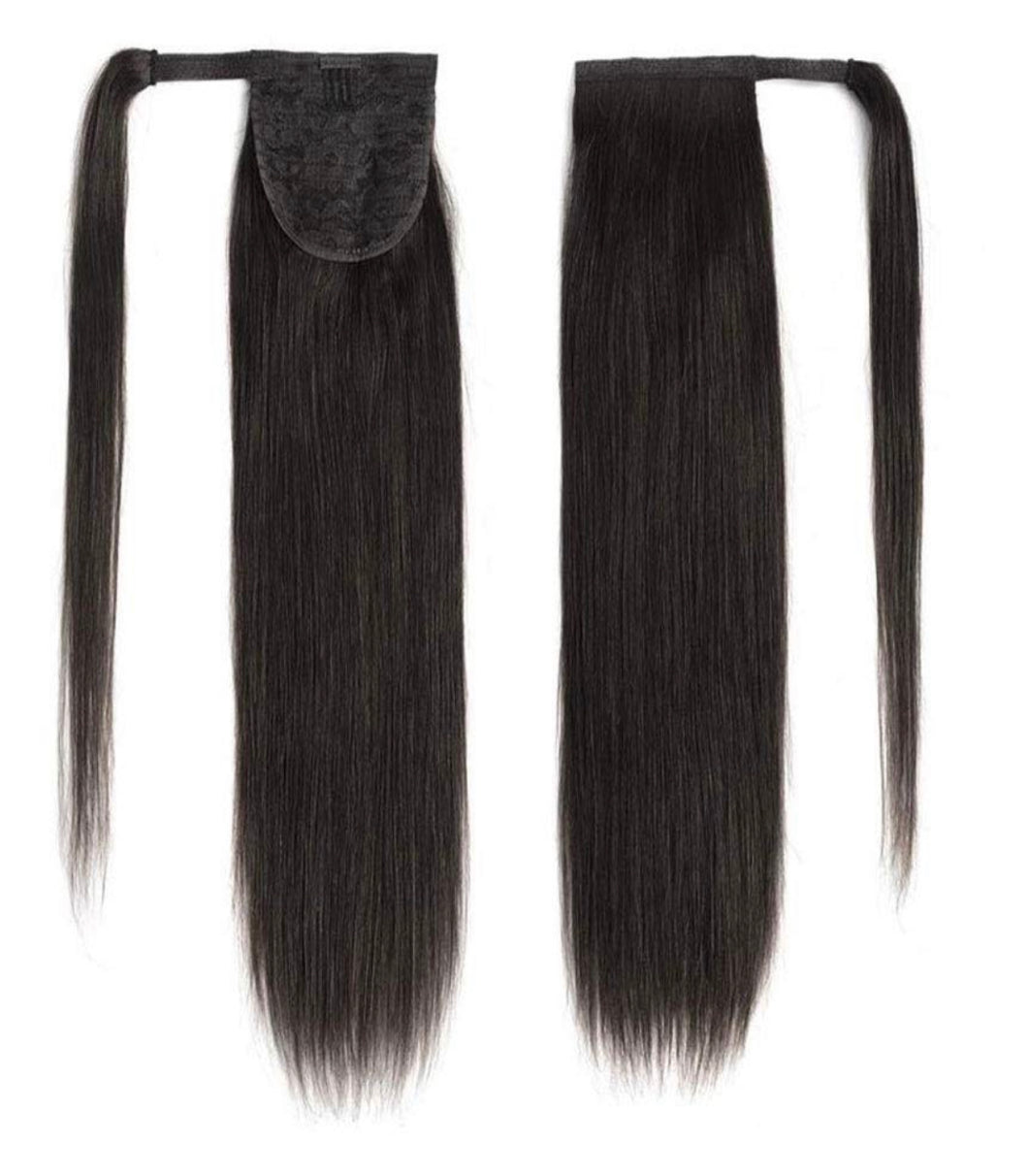 Clip-In Ponytail Hair Extensions Midnight (#1b)