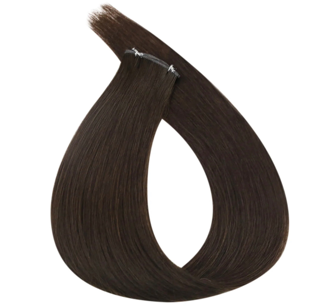 Genius Weft Hair Extensions Mocha (#2)