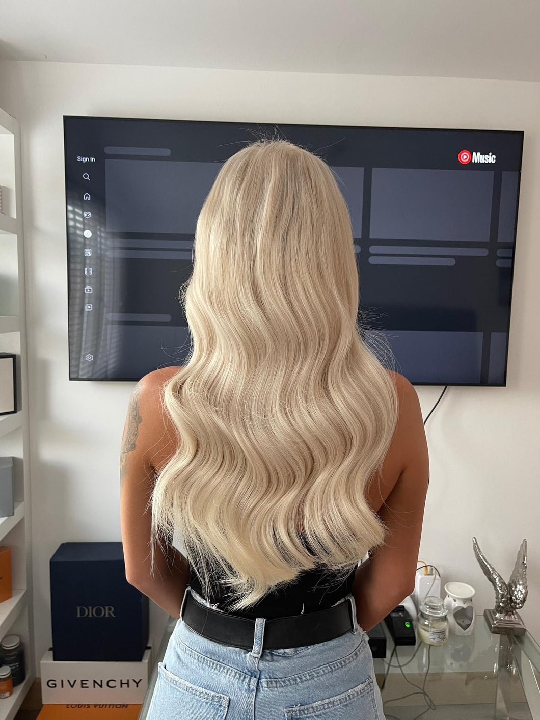 Russian Tape Hair Extensions vanilla Frosting (60A)