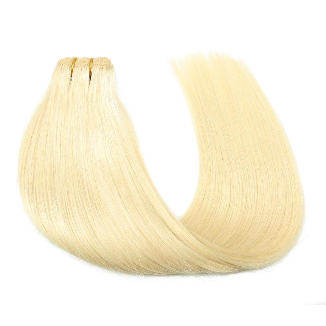 Weft hair extensions Powdered Sugar (#60)