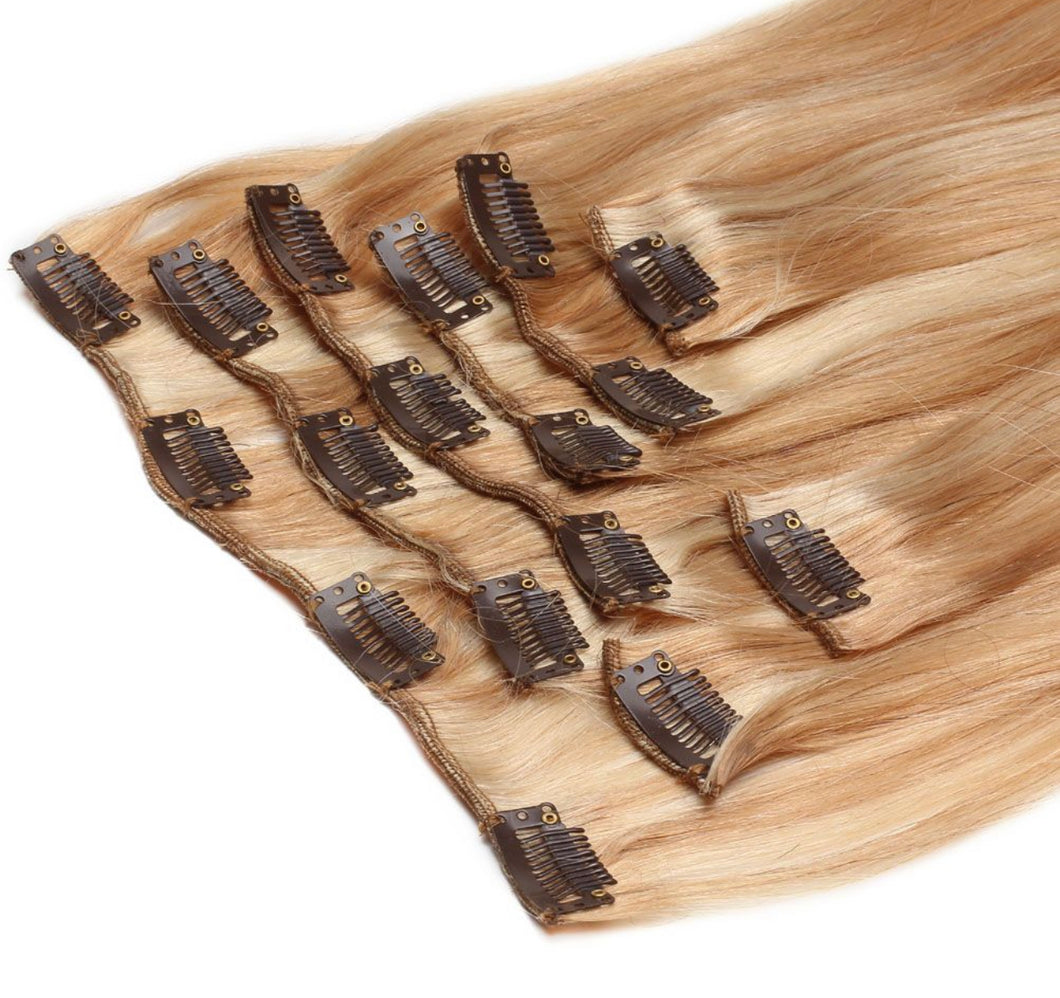 8 Piece Clip-In Human Hair Extensions 120g Viking (#18/60)