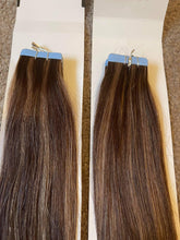 Load image into Gallery viewer, Tape hair extensions Balayage Highlights (#2/8)
